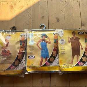 Flintstones Halloween costumes Barney, Betty & Bamm-Bamm